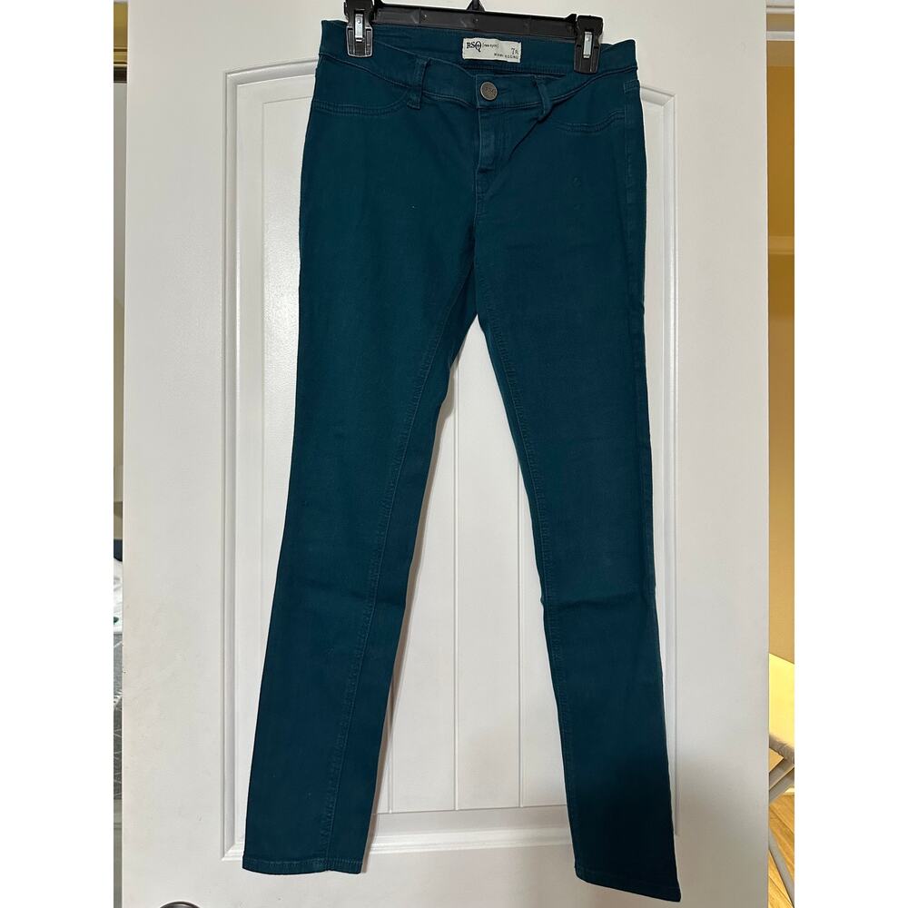 RSQ Miami Skinny Jegging Teal Stretch Denim Jeans Women's Size 7R